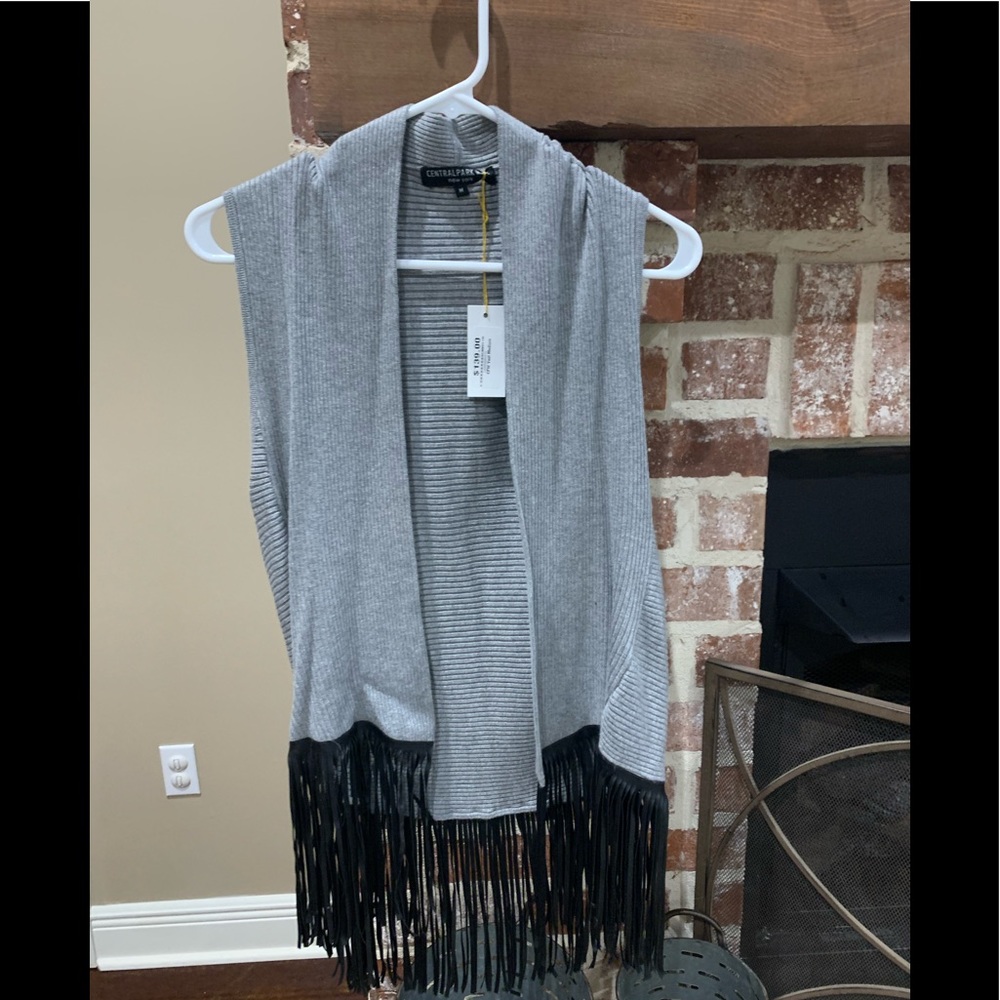Fringe Cardigan Vest